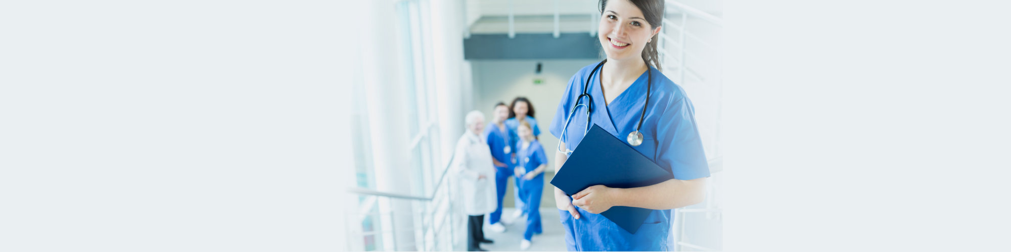 nurse smiling